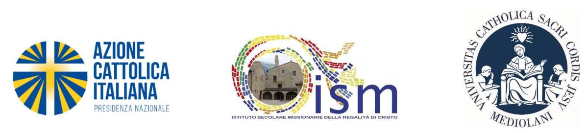 Azione Cattolica Italiana Presidenza nazionale - Istituto Secolare  Missionarie della Regalità di Cristo - Università Cattolica del Sacro Cuore di Milano